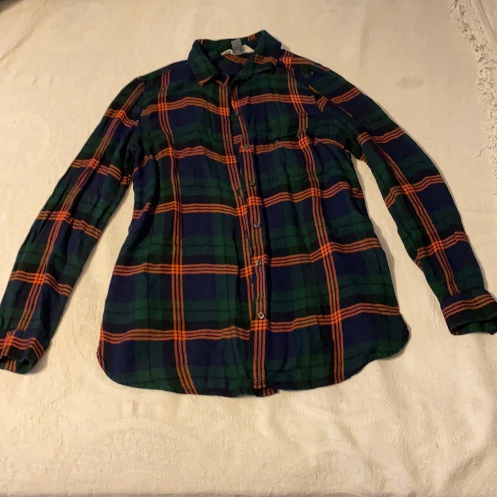Multi colored flannel